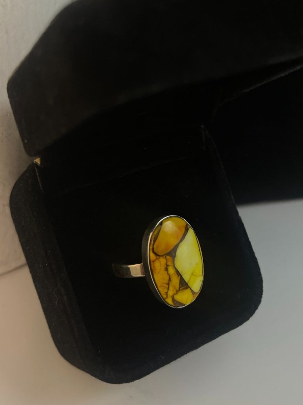 925 Sterling Silver Honey Dahlia Southwestern Boho Ring Size 7
